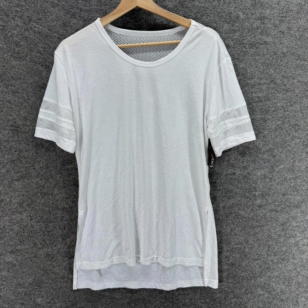 New BCG T-Shirt Women M Medium White Short Sleeve Round Neck Pullover Casual